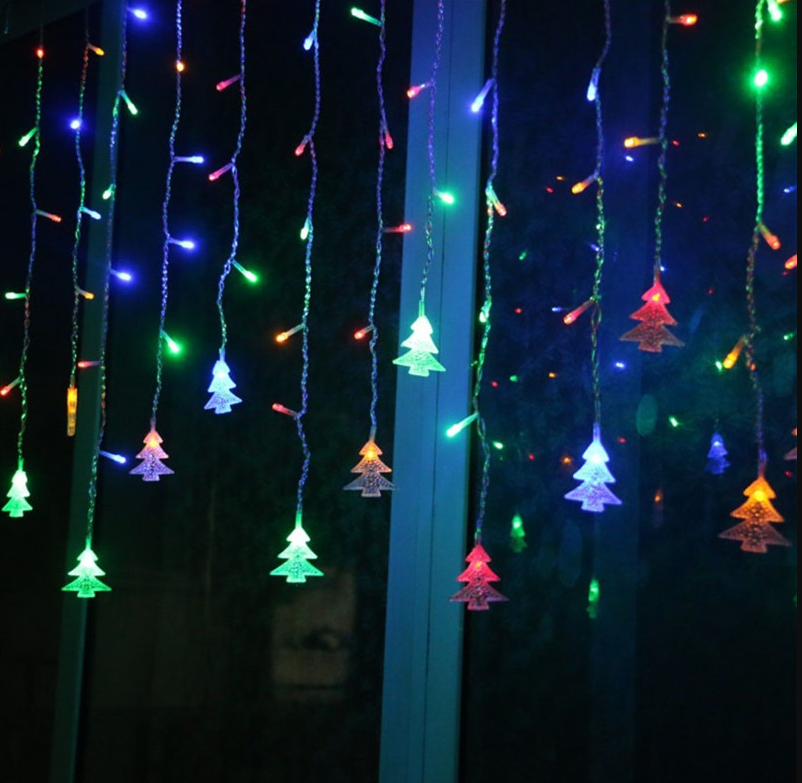 Weihnachten Laterne Saiten Urlaub Laternen Weihnachten Baum Vorhang Lichter
