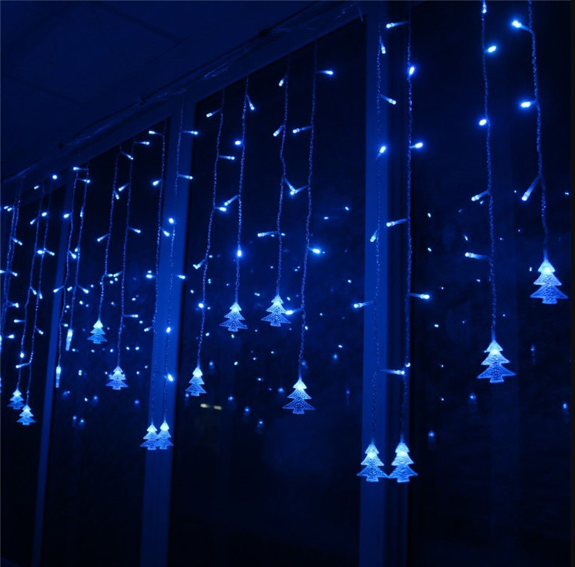 Weihnachten Laterne Saiten Urlaub Laternen Weihnachten Baum Vorhang Lichter