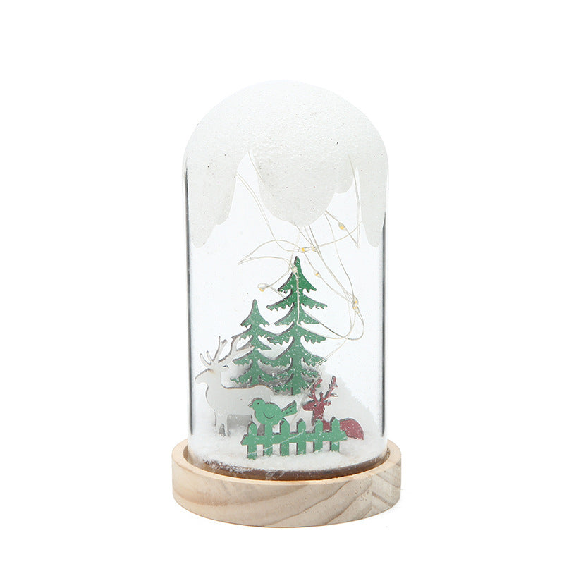 Weihnachten Geschenk Ornamente Kreative Hängen Frost Weihnachten Baum Glas Abdeckung
